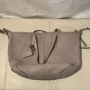 Coach Bleecker Cooper Peppled Leather Satchel Tote